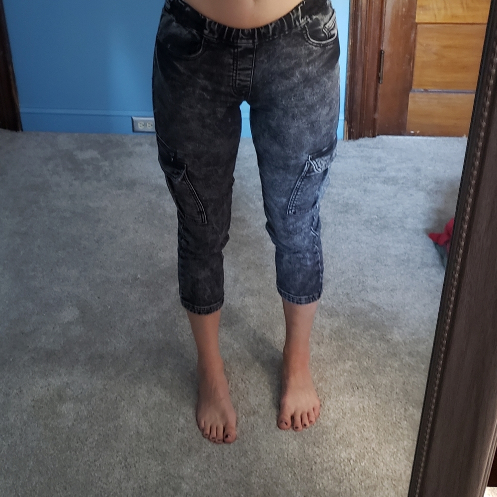 Grey Capri pant jeggings XXS